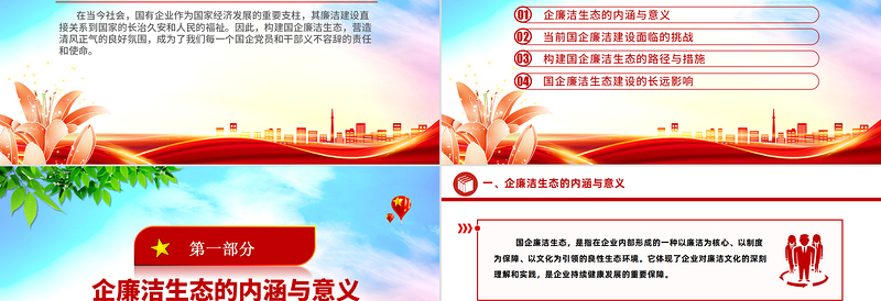 2024构建国企廉洁生态营造清风正气良好氛围PPT下载
