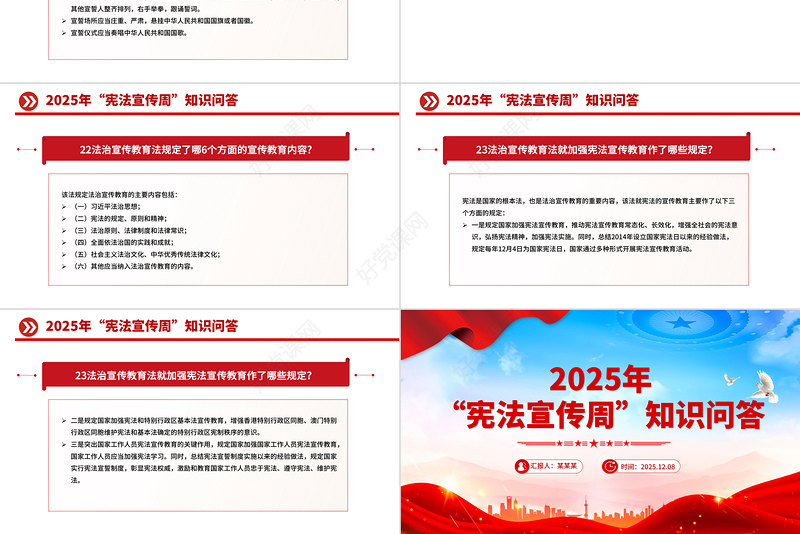 精品“宪法宣传周”知识问答PPT课件下载