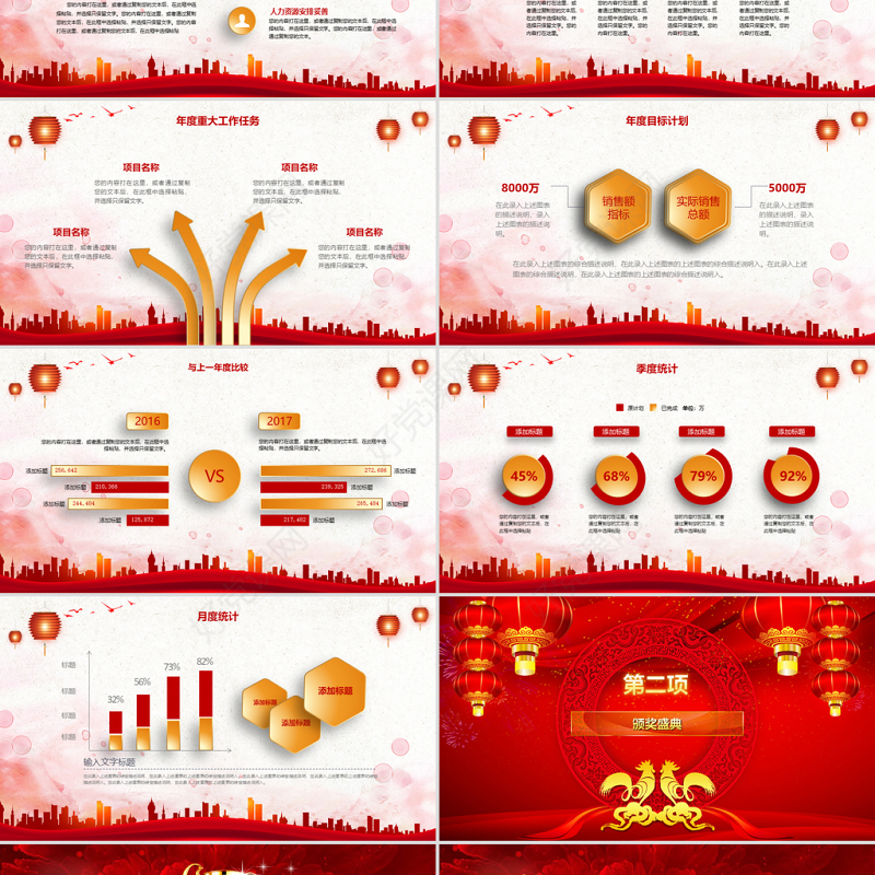 赢战鸡年2017员工誓师大会年会PPT