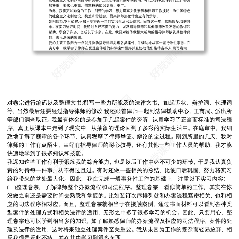 党员律师个人年度总结