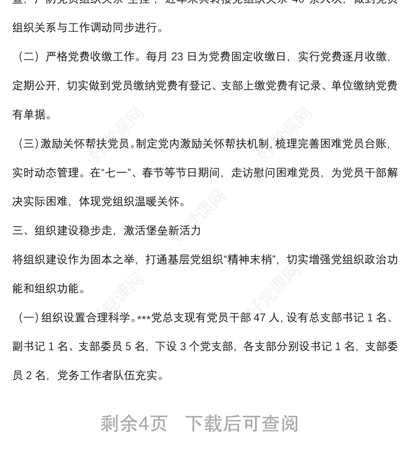 最强党支部创建典型材料