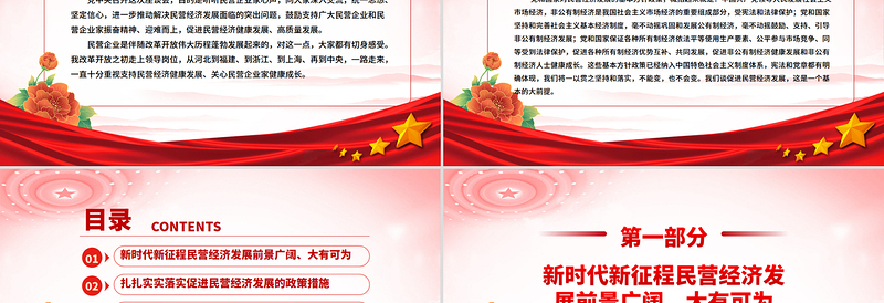 2025促进民营经济健康发展高质量发展PPT总书记在民营企业座谈会上讲话课件