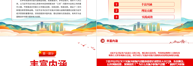 2022实施乡村振兴战略是一篇大文章PPT党建风党员干部学习教育专题党课党建课件