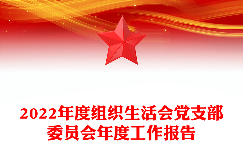 2022年度组织生活会党支部委员会年度工作报告