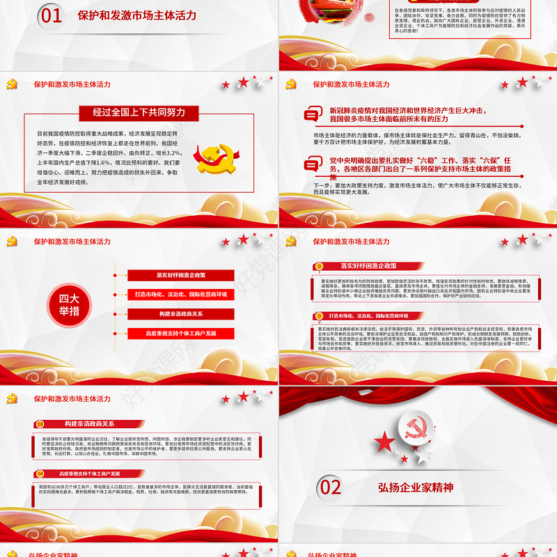 在企业家座谈会上重要讲话精神学习PPT模板