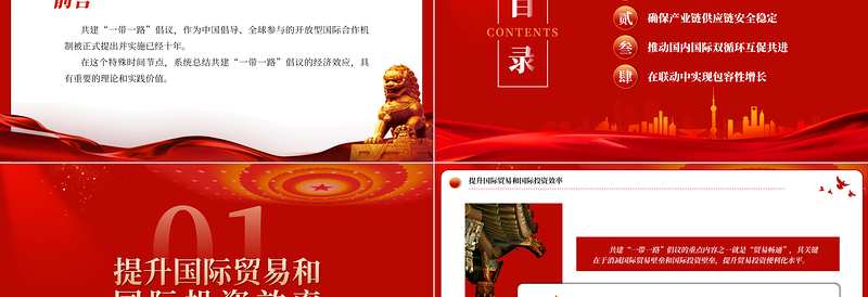  总结共建“一带一路”倡议的经济效应PPT深入学习总书记在第三届“一带一路”国际合作高峰论坛开幕式主旨演讲专题课件模板