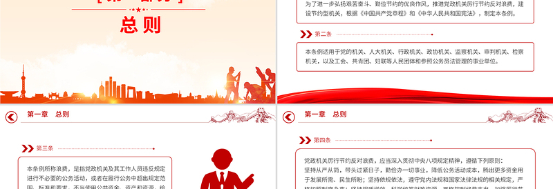 《党政机关厉行节约反对浪费条例》PPT党课课件