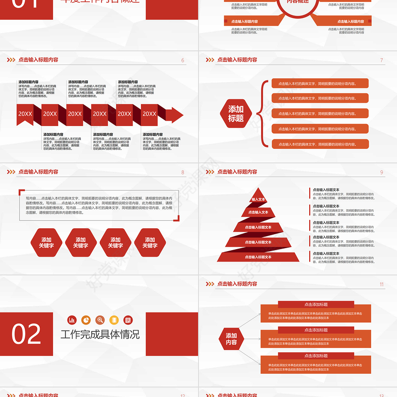 年终述职报告PPT大气极简风公司工作总结模板