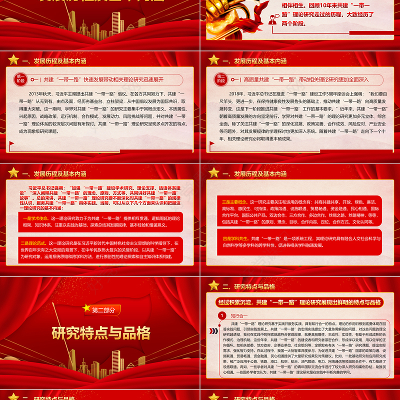 2023“一带一路”理论研究的特点和价值ppt大气党政风高质量推动“一带一路”共建基层党组织党员学习培训专题党课课件