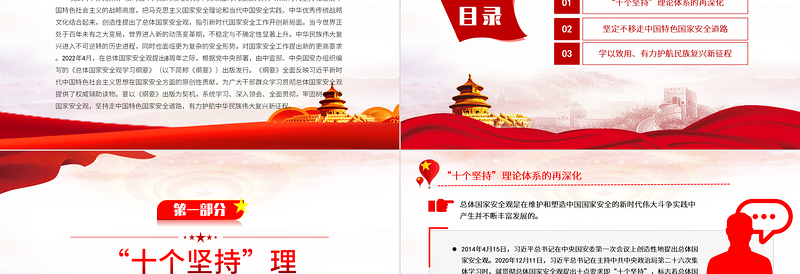 2022深入学习宣传贯彻《总体国家安全观学习纲要》PPT党建风基层党委党支部干部学习教育专题党课课件