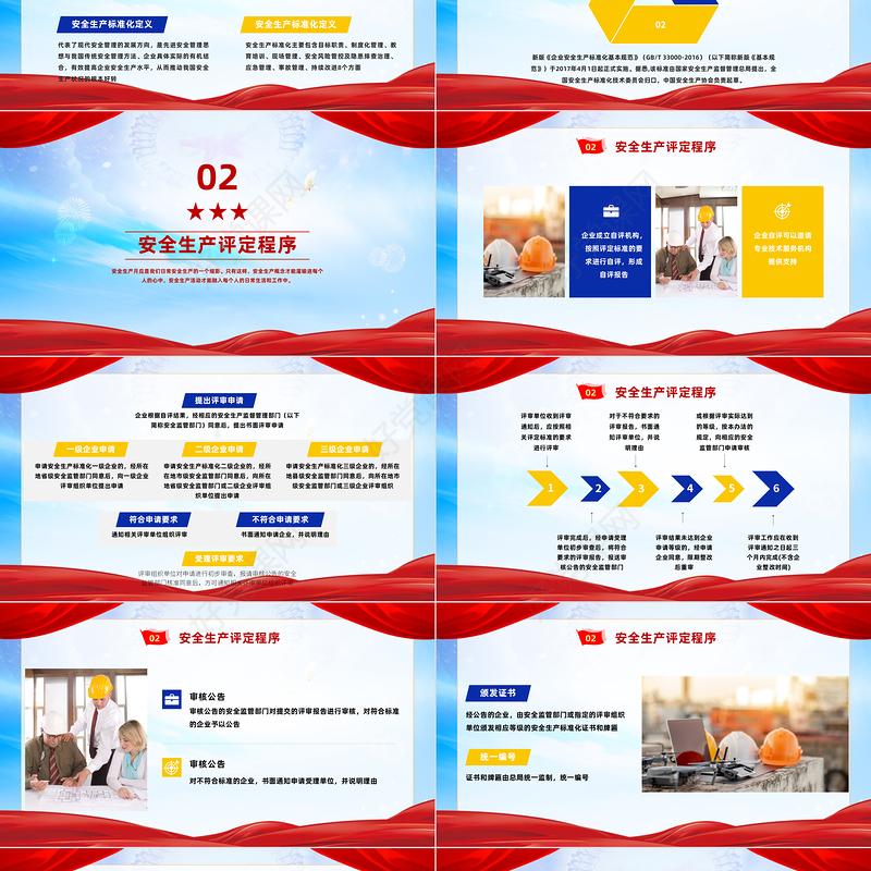 2023企业安全生产标准化培训PPT商务风企业推进标准化建设织牢生产安全网课件模板下载