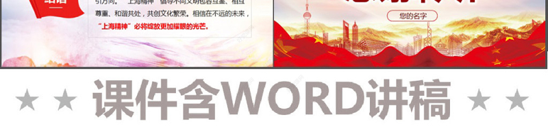 地域党课之上合组织青岛峰会坚定弘扬上海精神PPT