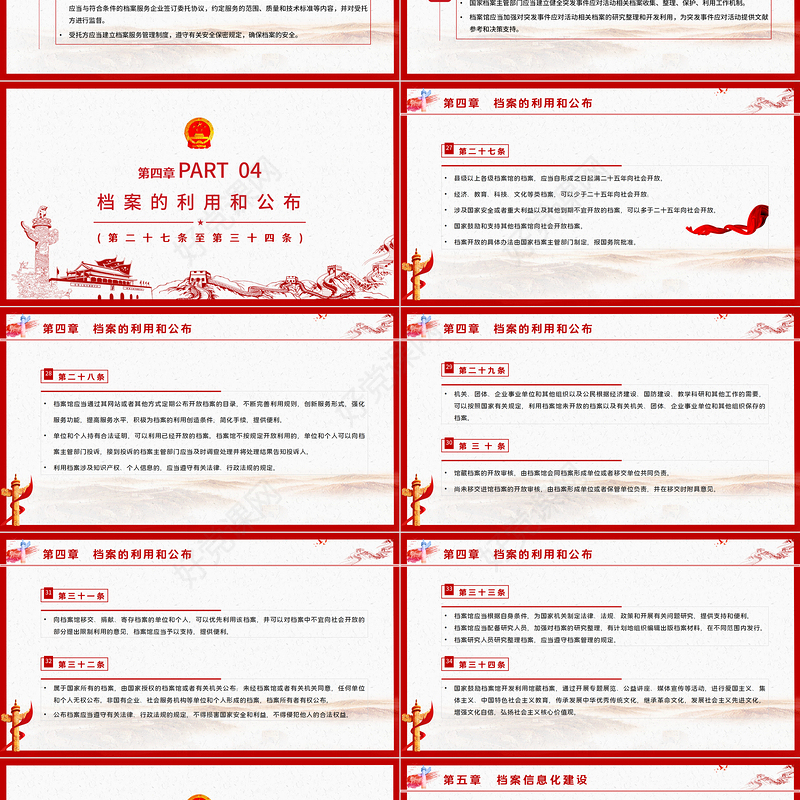 学习《中华人民共和国档案法》PPT模板