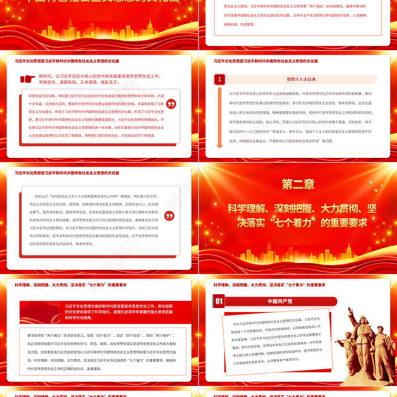 深刻理解把握深入学习贯彻习近平文化思想PPT党政风论贯彻落实全国宣传思想文化工作会议精神专题党课