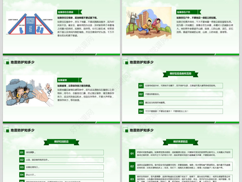 2020年原创512防灾减灾日地震知识主题班会PPT-版权可商用