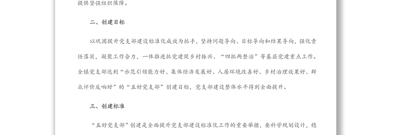 “五好党支部”创建实施方案