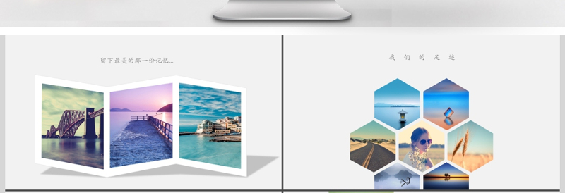 小清新杂志风旅游相册动态PPT通用模板