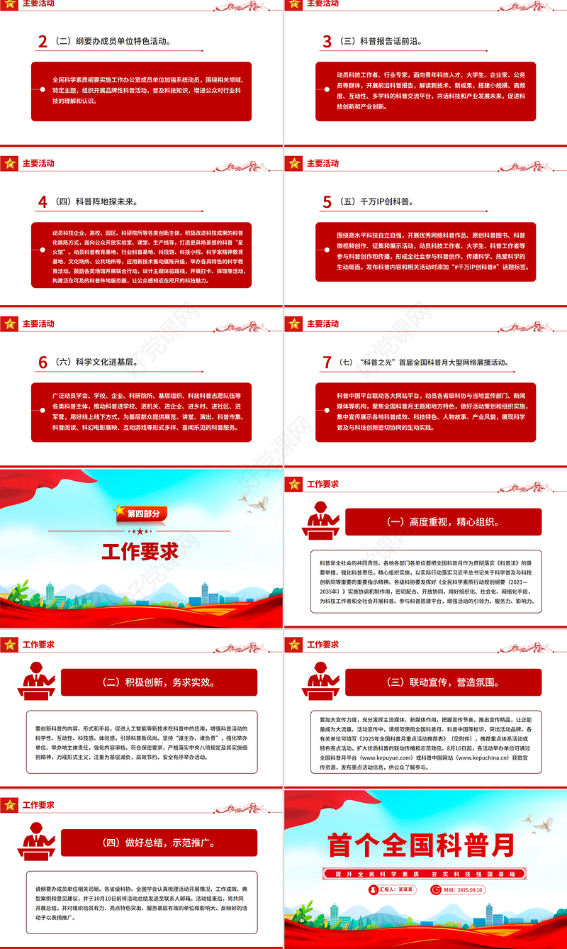 2025首个全国科普月PPT提升全民科学素质夯实科技强国基础课件