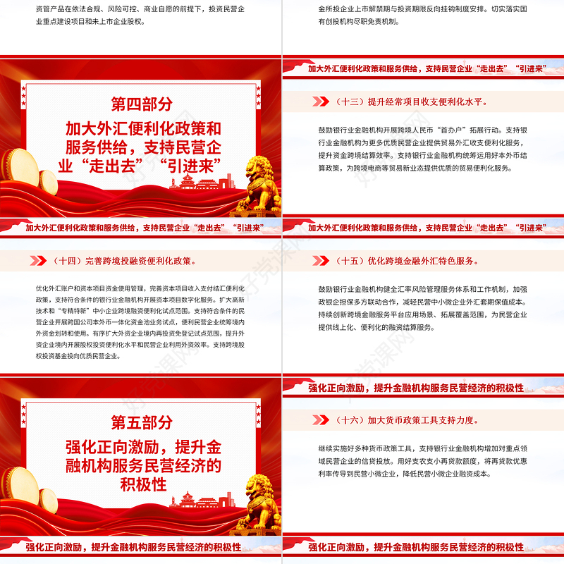 支持民营经济的25条具体举措PPT大气简洁关于强化金融支持举措助力民营经济发展壮大的通知课件