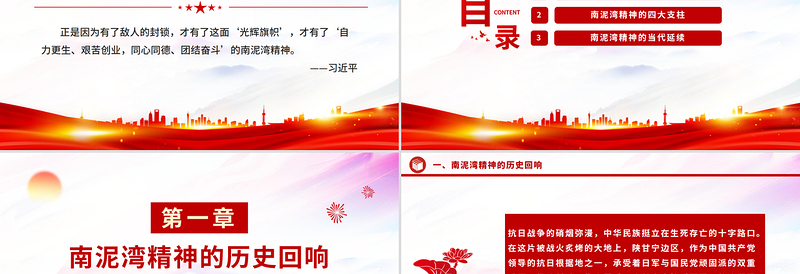 重温南泥湾精神PPT中国共产党人的精神谱系微党课