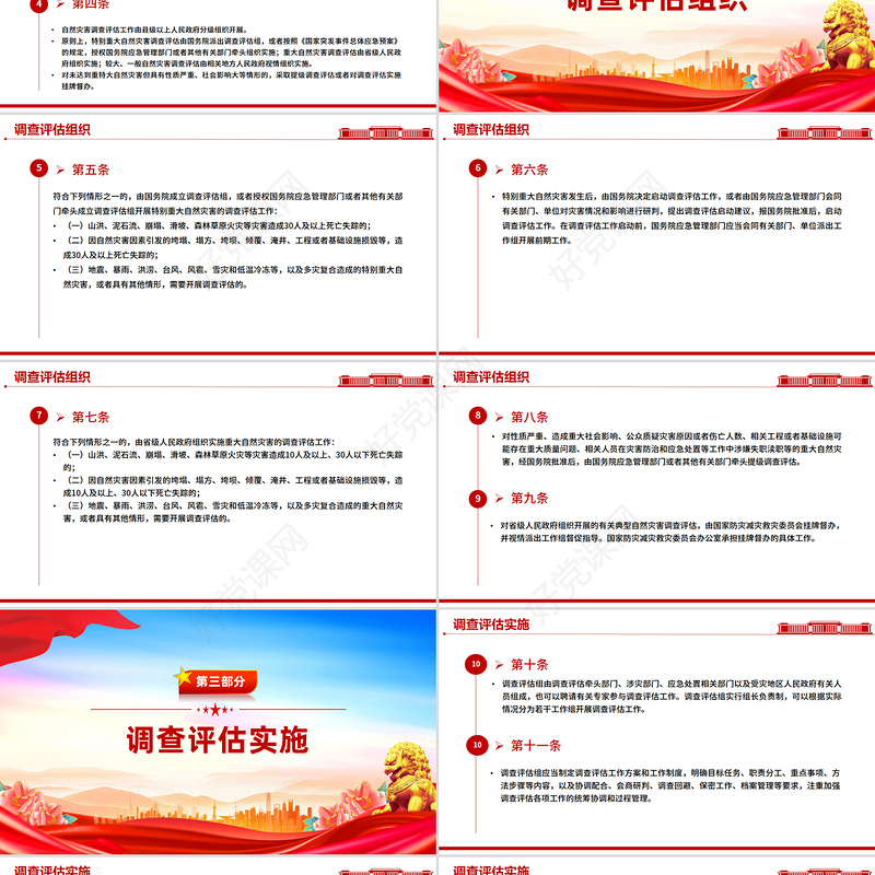 《自然灾害调查评估暂行办法》PPT课件