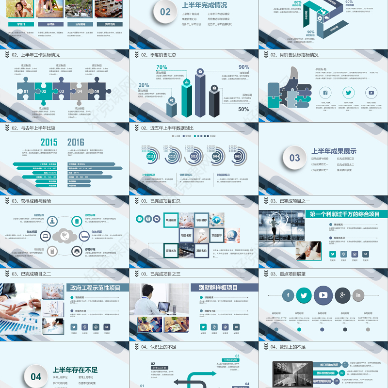 2018创意奔跑年中总结PPT