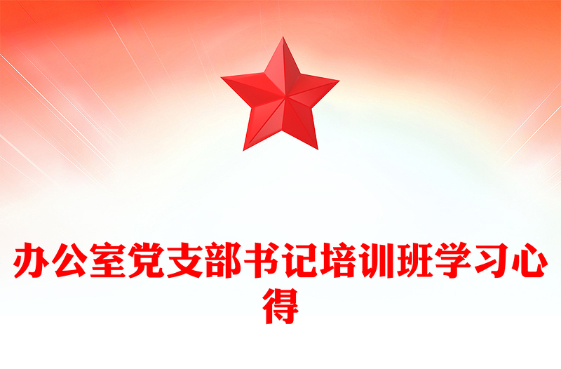 办公室党支部书记培训班学习心得