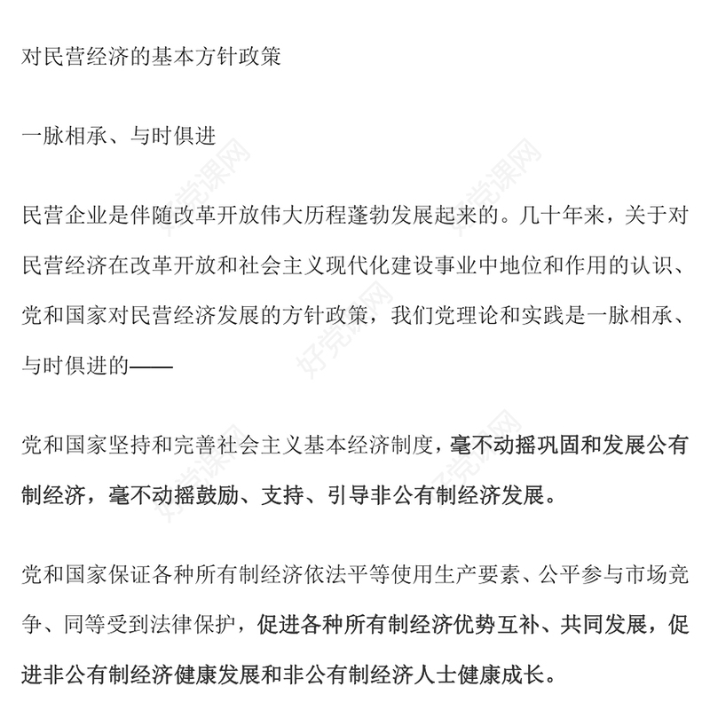 2025民营企业座谈会要点速览PPT促进民营经济发展专题课件(讲稿)