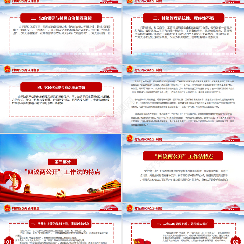 大气基层村级四议两公开制度PPT