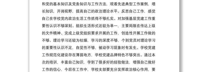 2021全国中小学校党组织书记网络培训示范班学习心得体会三篇