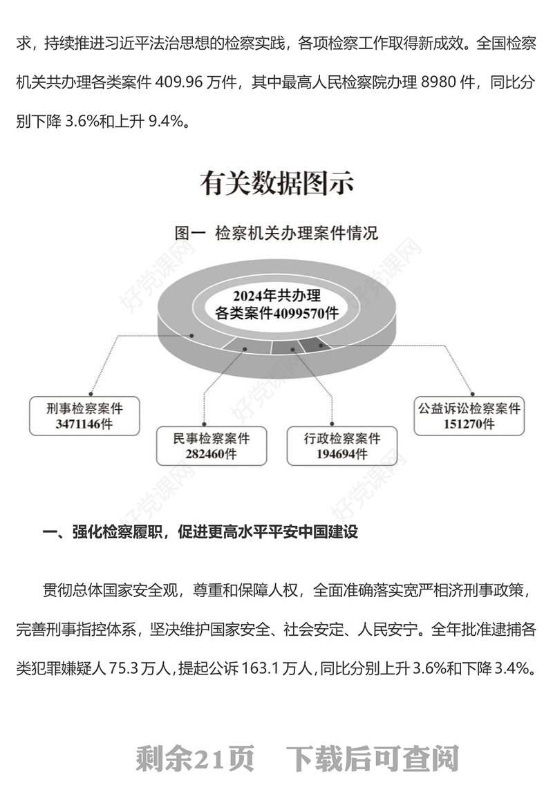 党政风2025最高人民检察院工作报告PPT两会精神课件(讲稿)