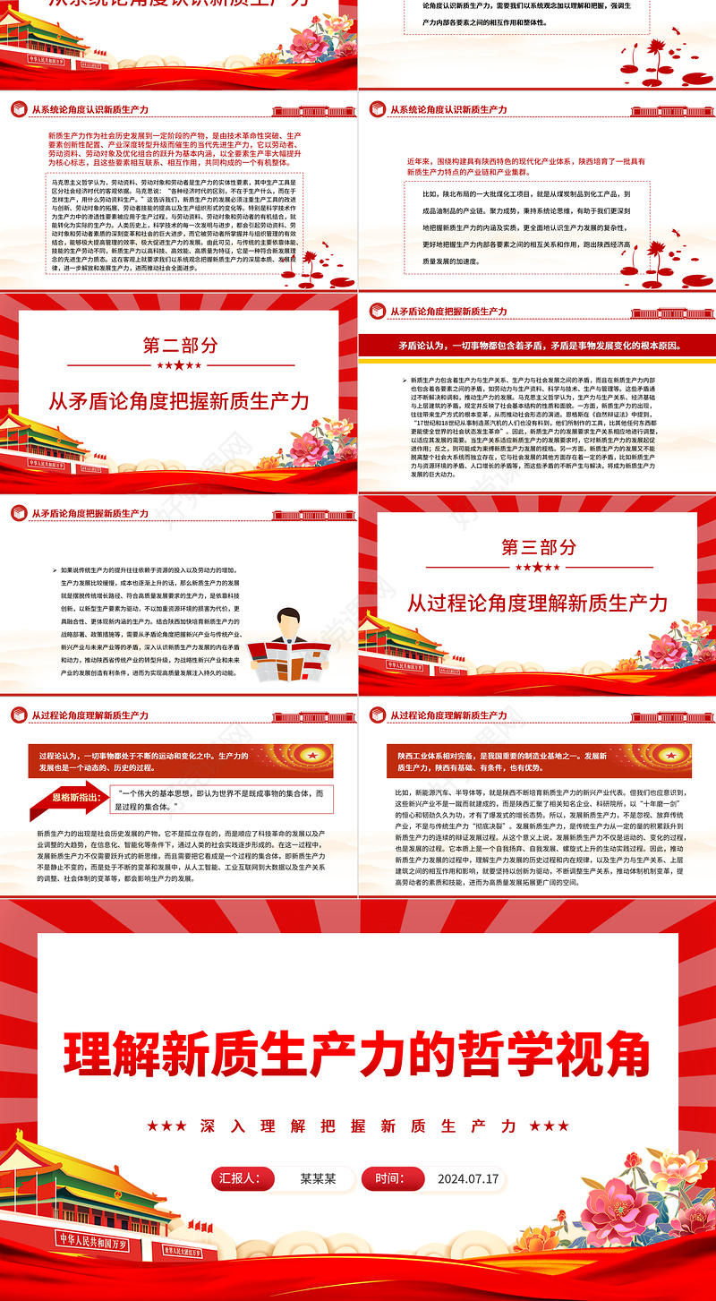 新质生产力的哲学内涵探析ppt党政风深入理解把握新质生产力课件
