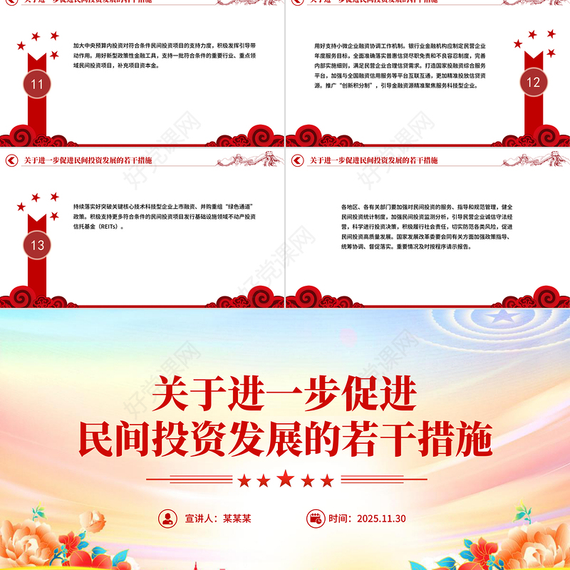 2025《关于进一步促进民间投资发展的若干措施》PPT课件