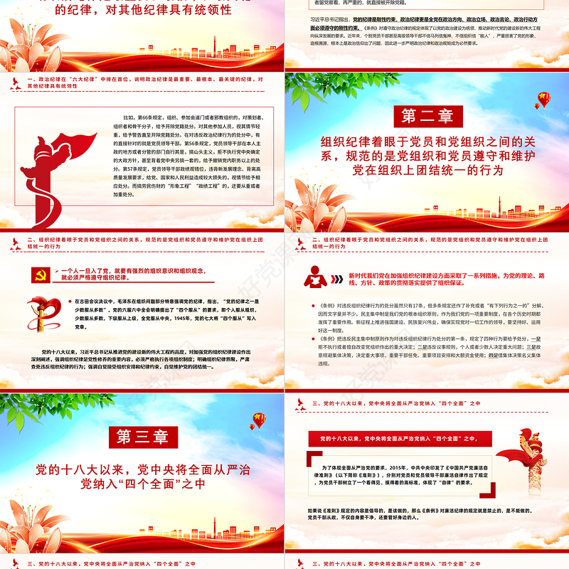 精美党政风党员干部关于党的“六大纪律”的主旨要义学习PPT下载