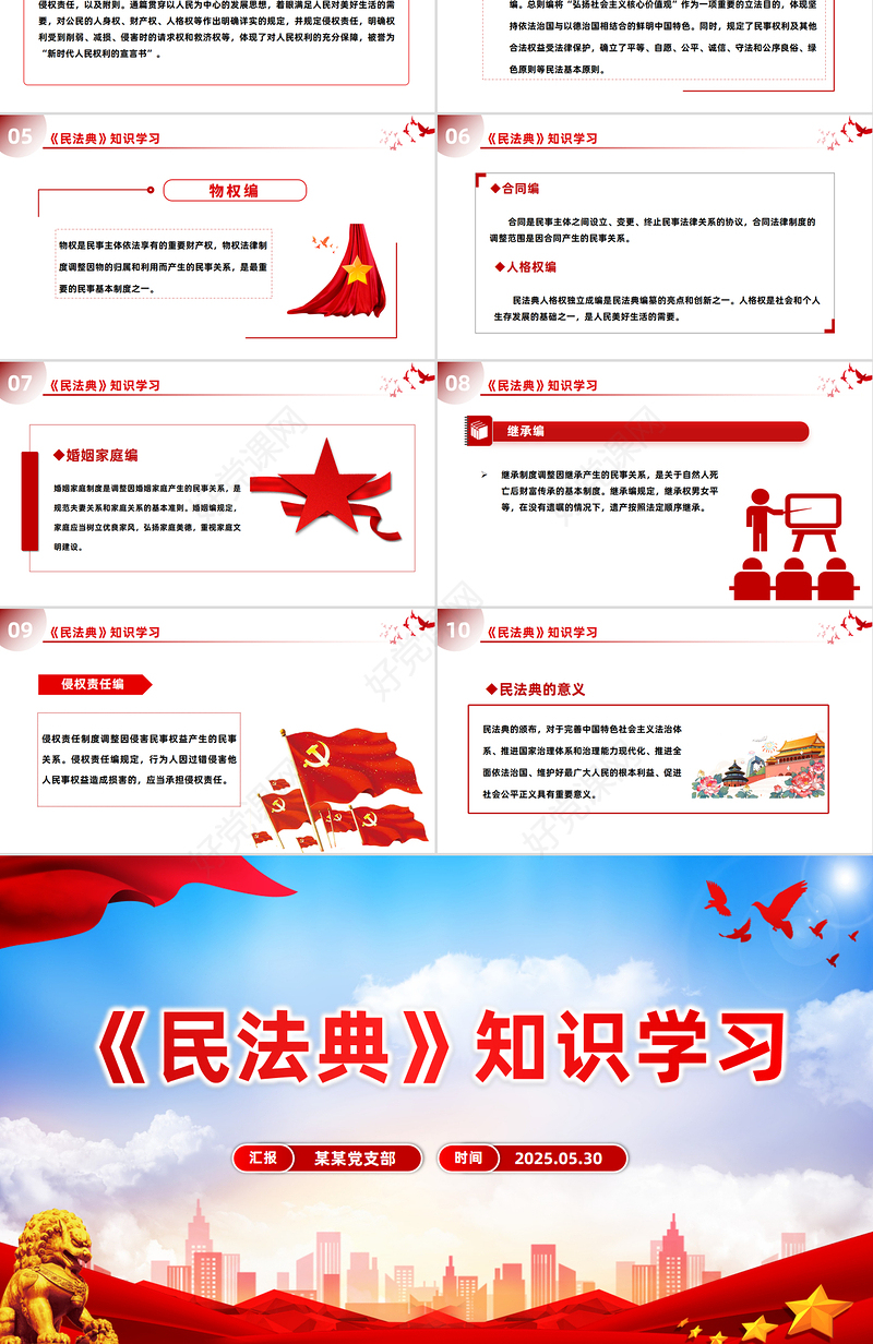 2025《民法典》知识学习PPT普法微课堂系列课件下载