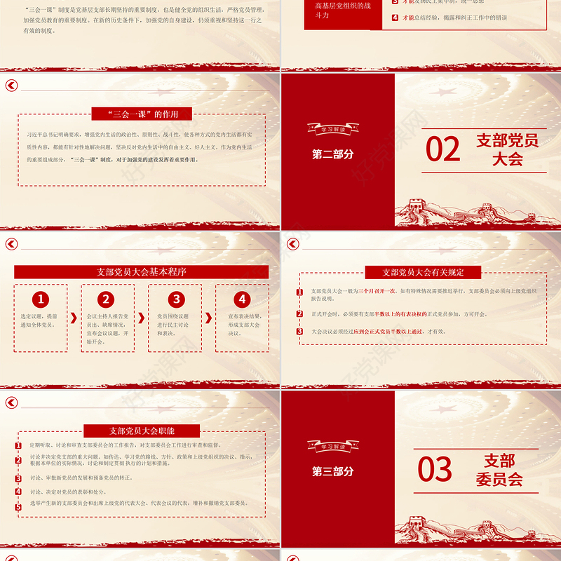 2021三会一课PPT建党百年学党史专题系列辅导党课课件