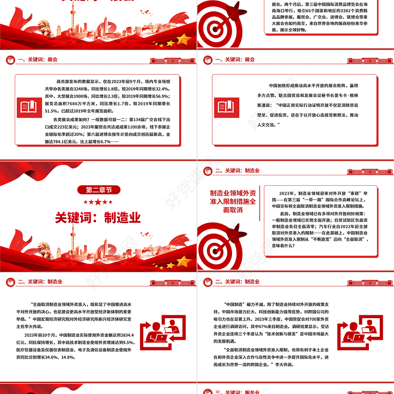 8个关键词看开放中国取得的成就ppt华美党建坚持改革开放政策专题党课