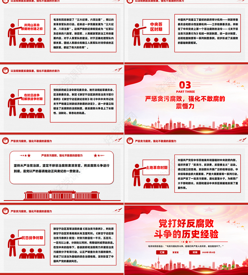 2025党打好反腐败斗争的历史经验PPT反腐倡廉课件