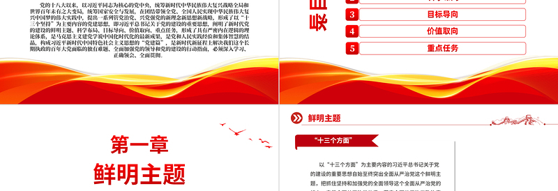 深入学习践行习近平总书记关于党的建设的重要思想PPT极简风深入学习关于党的建设的重要思想专题党课课件模板