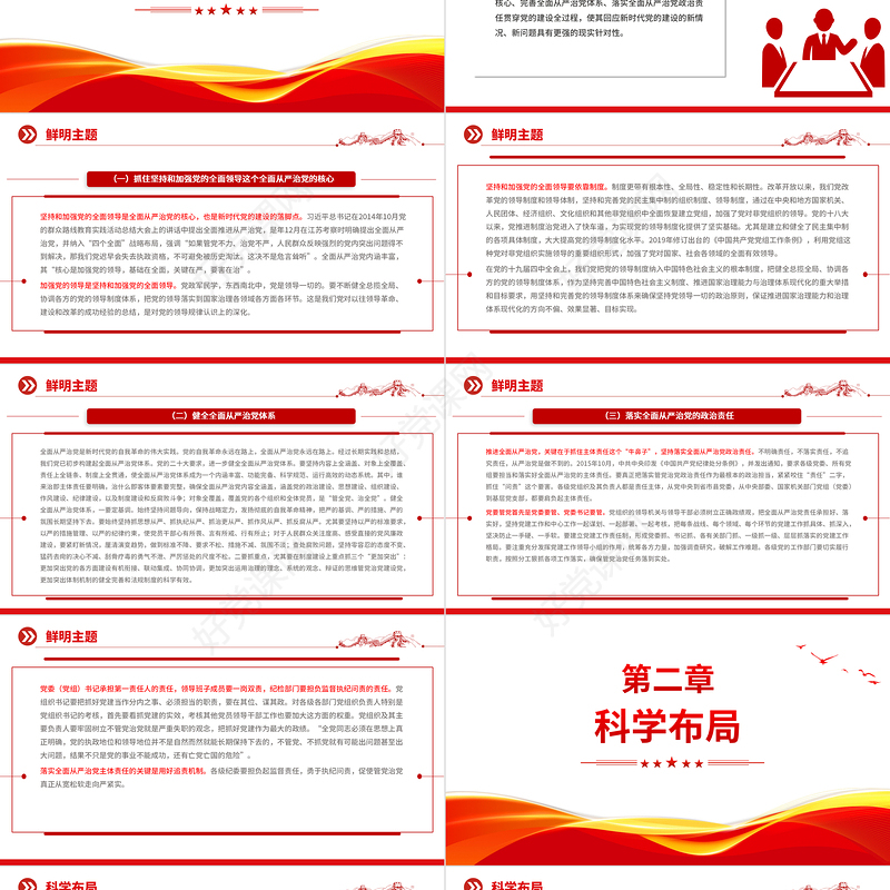 深入学习践行习近平总书记关于党的建设的重要思想PPT极简风深入学习关于党的建设的重要思想专题党课课件模板