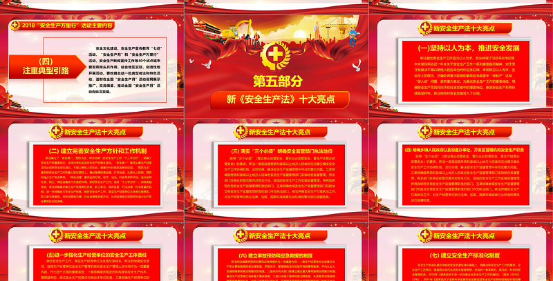 2019大气安全生产月PPT模板