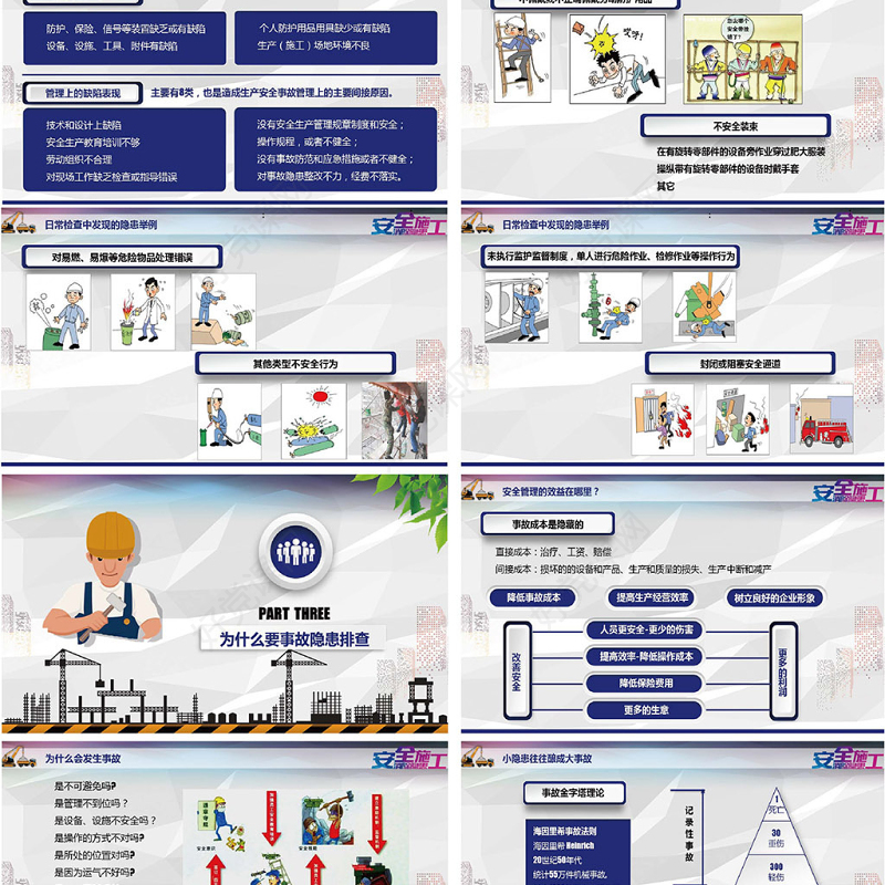 完整版企业安全培训安全隐患排查PPT模板