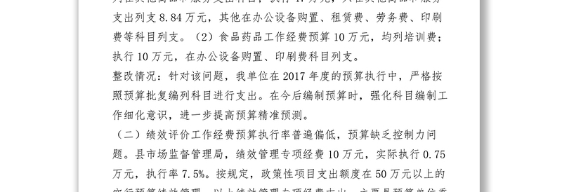 2021市场监管局关于审计查出问题整改情况公告