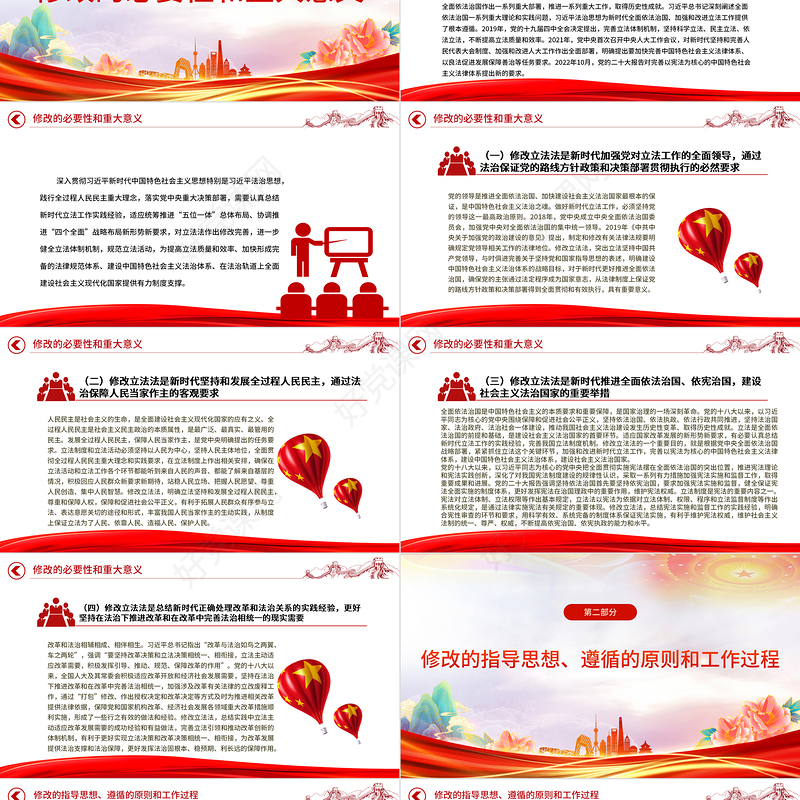 2023关于《中华人民共和国立法法（修正草案）》的说明PPT精美简洁国家立法制度学习课件