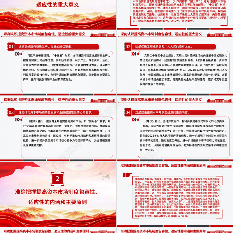 提高资本市场制度的包容性适应性PPT二十届四中全会系列学习课件下载