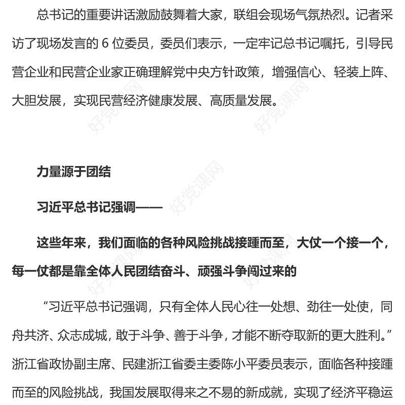 2023实现民营经济健康发展高质量发展PPT精美大气开局起步团结奋斗2023年全国两会专题学习课件(讲稿)