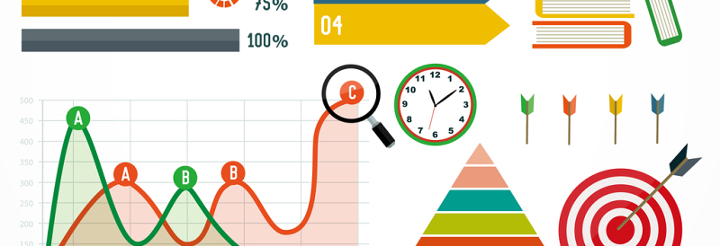 彩色商务概念PPT素材矢量图形-含多个ppt元素