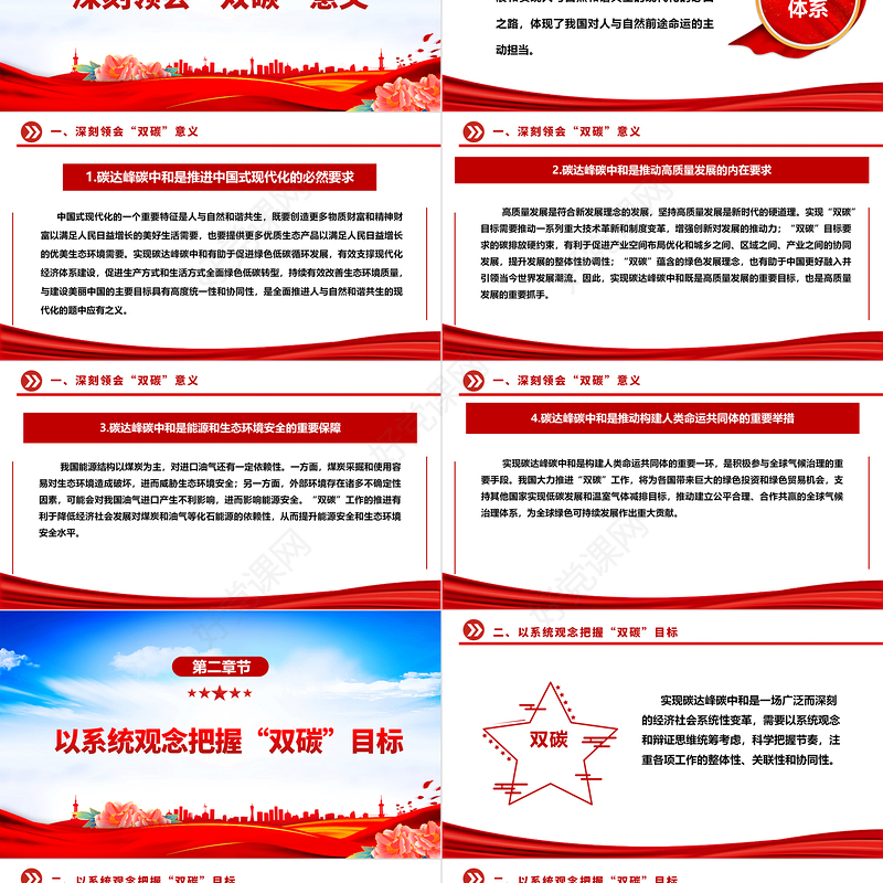 推进“双碳”工作的总基调是积极稳妥ppt大气精美深入推进生态文明建设和绿色低碳发展专题课件