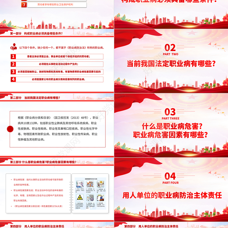 2023职业病防治法宣传周PPT改善工作环境和条件保护劳动者身心健康劳动者职业健康权益课件