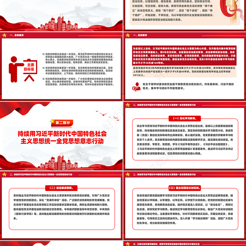 精美时尚全国党员教育培训工作规划（2024—2028年）PPT课件